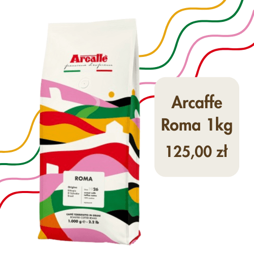 Opakowanie kawy ziarnistej Arcaffè Roma 1 kg